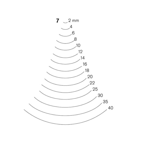 gubia pfeil mediacaña perfil 7