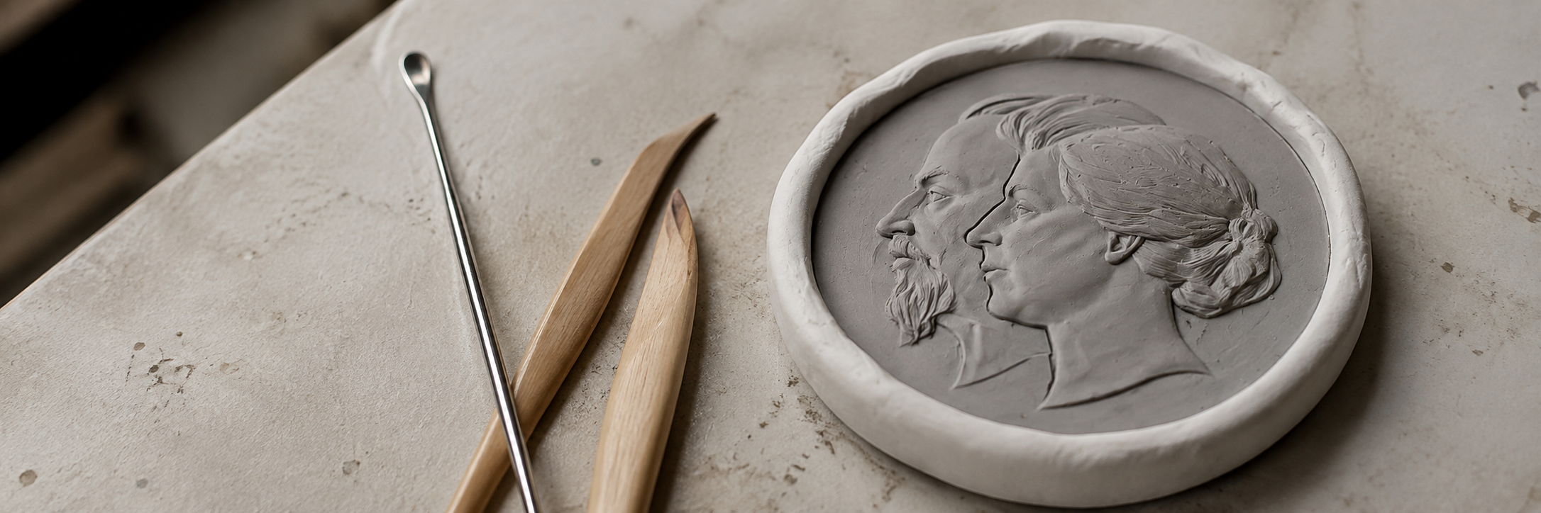 Proceso de trabajo de una medalla