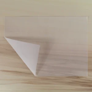 papel vegetal hoja doblada
